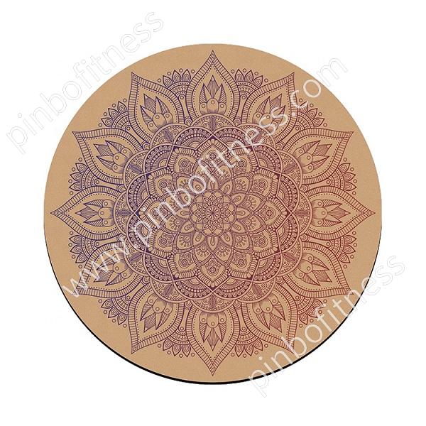 YP-M012 Round Cork Meditation Yoga Mat