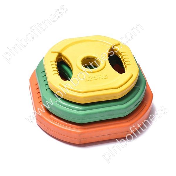 FW-P026  2-Grip Rubber Coated Weight Plate (for Pump Set)