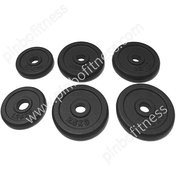 FW-P032 Black Cast Iron Weight Plate -Round Edge