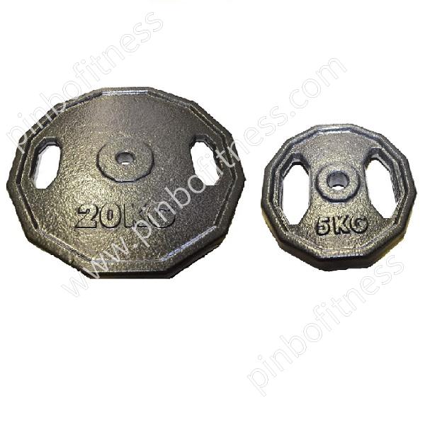 FW-P040 Black/Grey Cast Iron Olympic Weight Plate