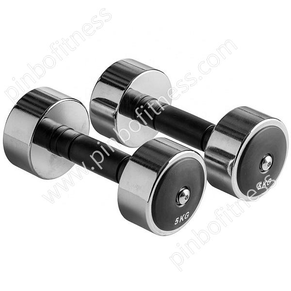 FW-D015 Chrome Dumbbell with Rubber Grip