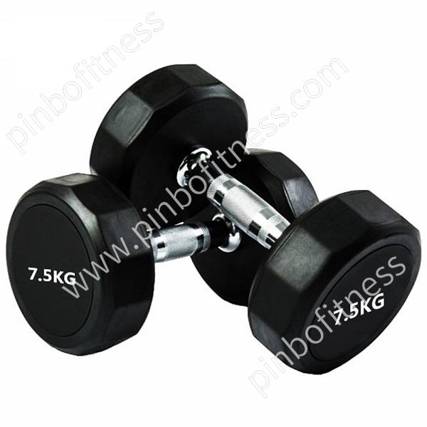 FW-D029 Twelve-Sided Rubber Dumbbell/Barbell