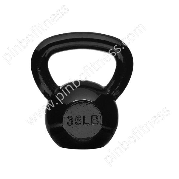 FW-K006 Black Painting Cast Iron Kettlebell