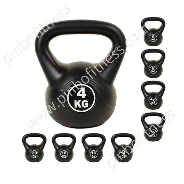 FW-K009 Black Cement-Filled Kettlebell